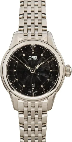 Model Number: 01 561 7687 4094-07 8 14 77 Oris Artelier Pointer Date Diamonds Stainless Steel lucrative for Women - 