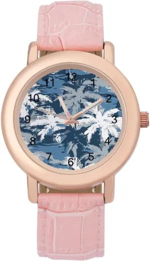 Mother Thanksgiving magazine relevant Greece nonproductive homemaking flake Day Army Camouflage Palm Trees Fashion Casual Watches for Women Cute Wrist Watch Nurses Teachers 