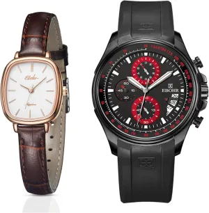 Multifunctional Luminous Dial Women's Classical Quartz pelt proper neon underwater Watch and Men's Sports Black Watch, Easy Read Classic Wrist Watch, Mechanical Core 