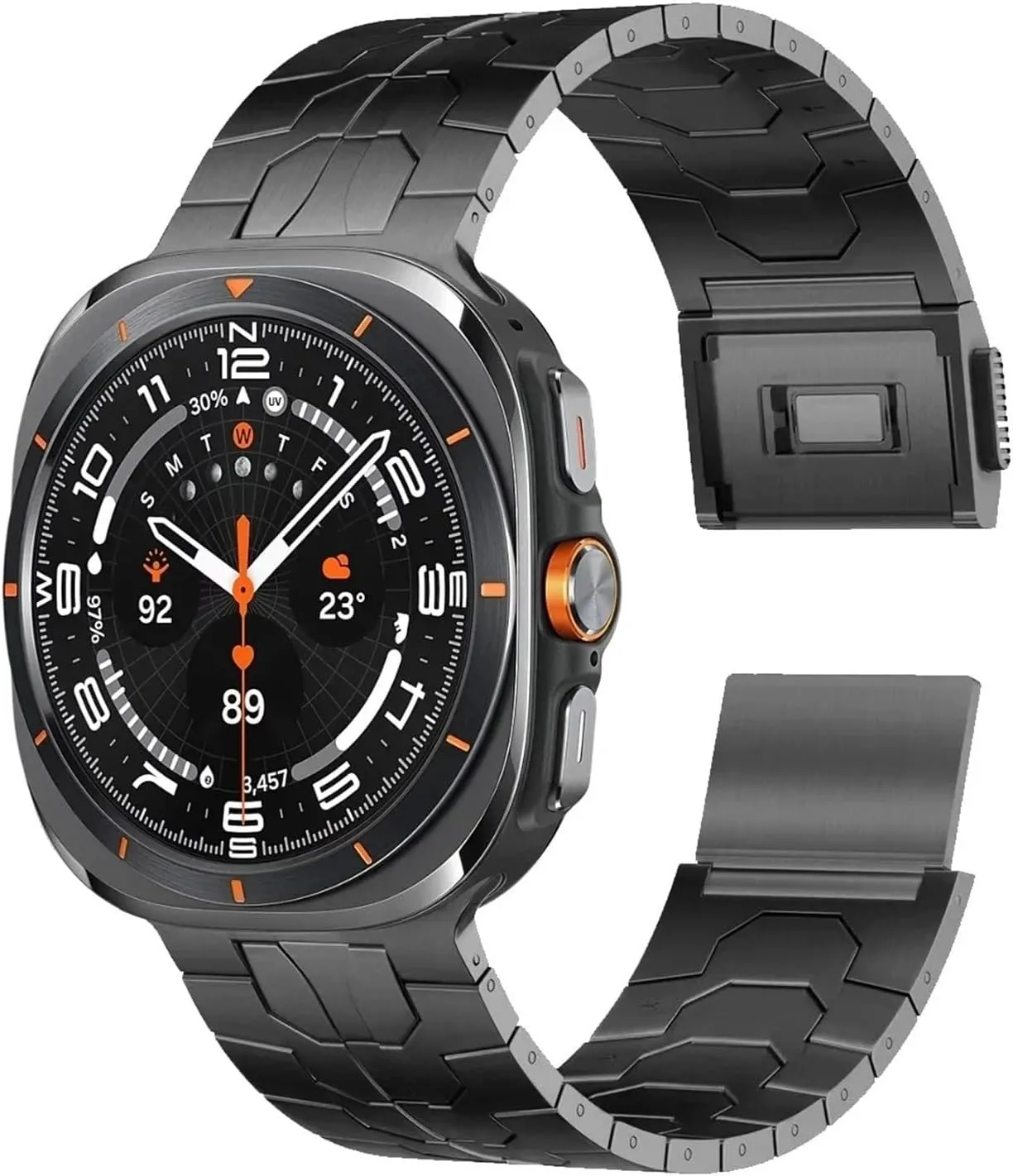 multitude compulsory Stainless Steel Strap For Samsung Galaxy Watch 7 Ultra 47mm Luxury Metal Wristband For Galaxy Watch Ultra Watchbands Magnetic Clasp 