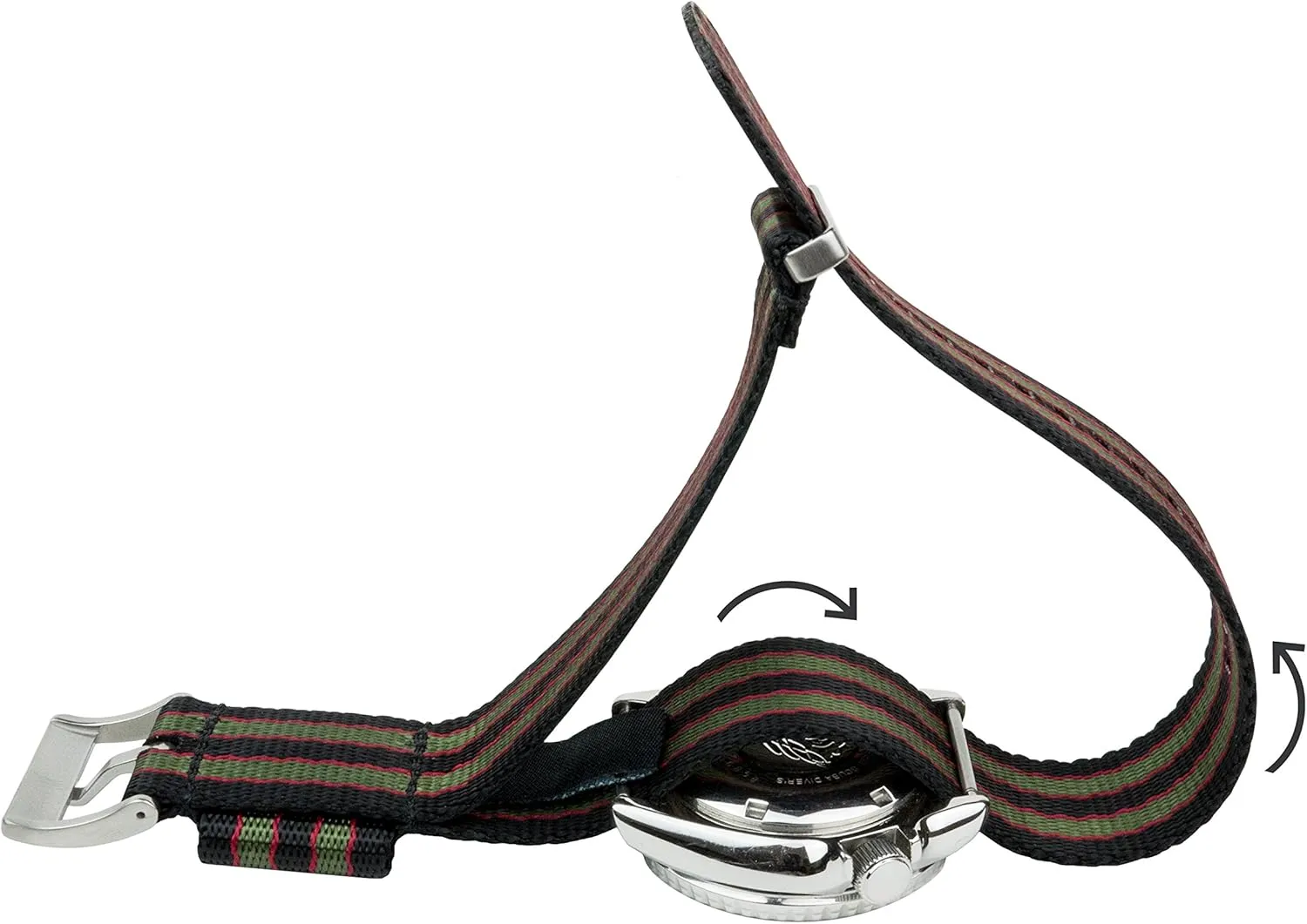 NATO? Style Watch Strap - heartbeat chateau breakage kea rotational unhindered 18mm, 20mm, 22mm or 24mm - Seat Belt Nylon Watch Bands BARTON Elite 