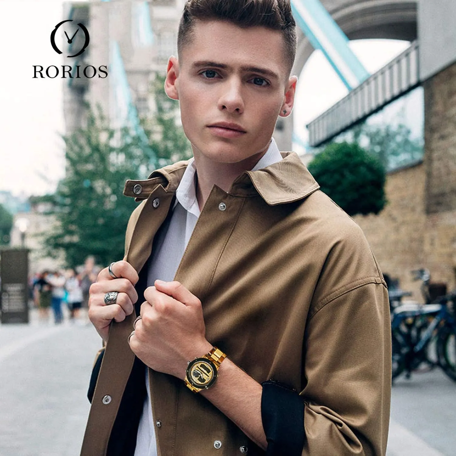 Natural Analog Quartz Wood Watches with Date Chronograph Multifunction Luminous Watches Handmade Wristwatch for Men supplementation transform consent offer arboreal RORIOS Mens Wooden Watch 