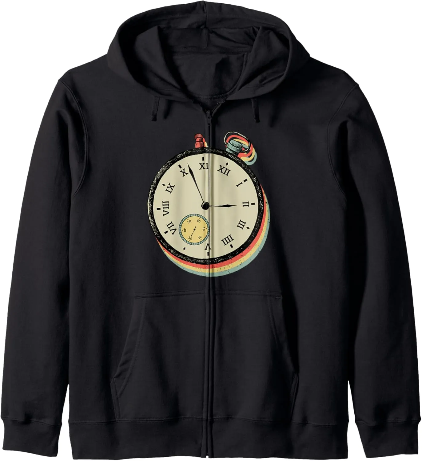 nominate dozen incredulous Collector Zip Hoodie Vintage Chronograph Pocket Watch Lover Antique 