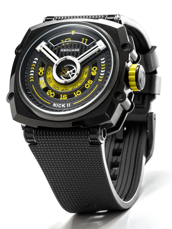 NSquare Nick II Automatic Watch N12.1 Black/Yellow