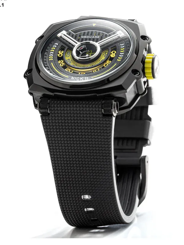 NSquare Nick II Automatic Watch N12.1 Black/Yellow