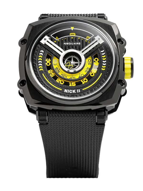 NSquare Nick II Automatic Watch N12.1 Black/Yellow