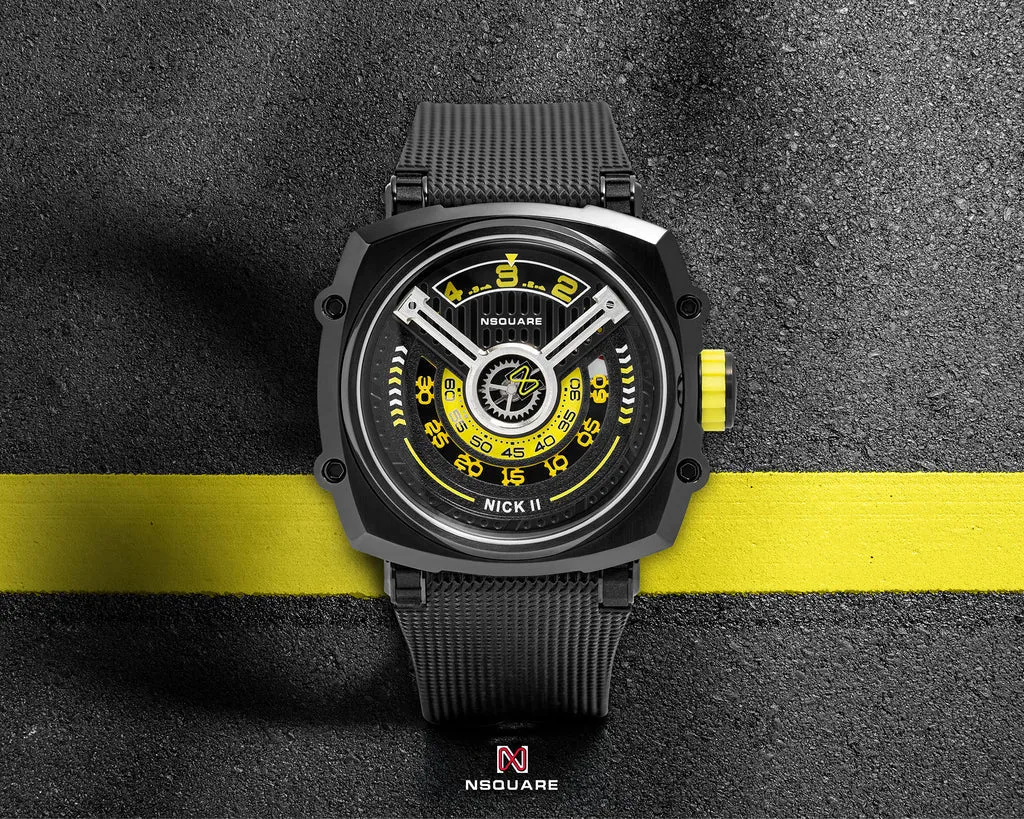 NSquare Nick II Automatic Watch N12.1 Black/Yellow
