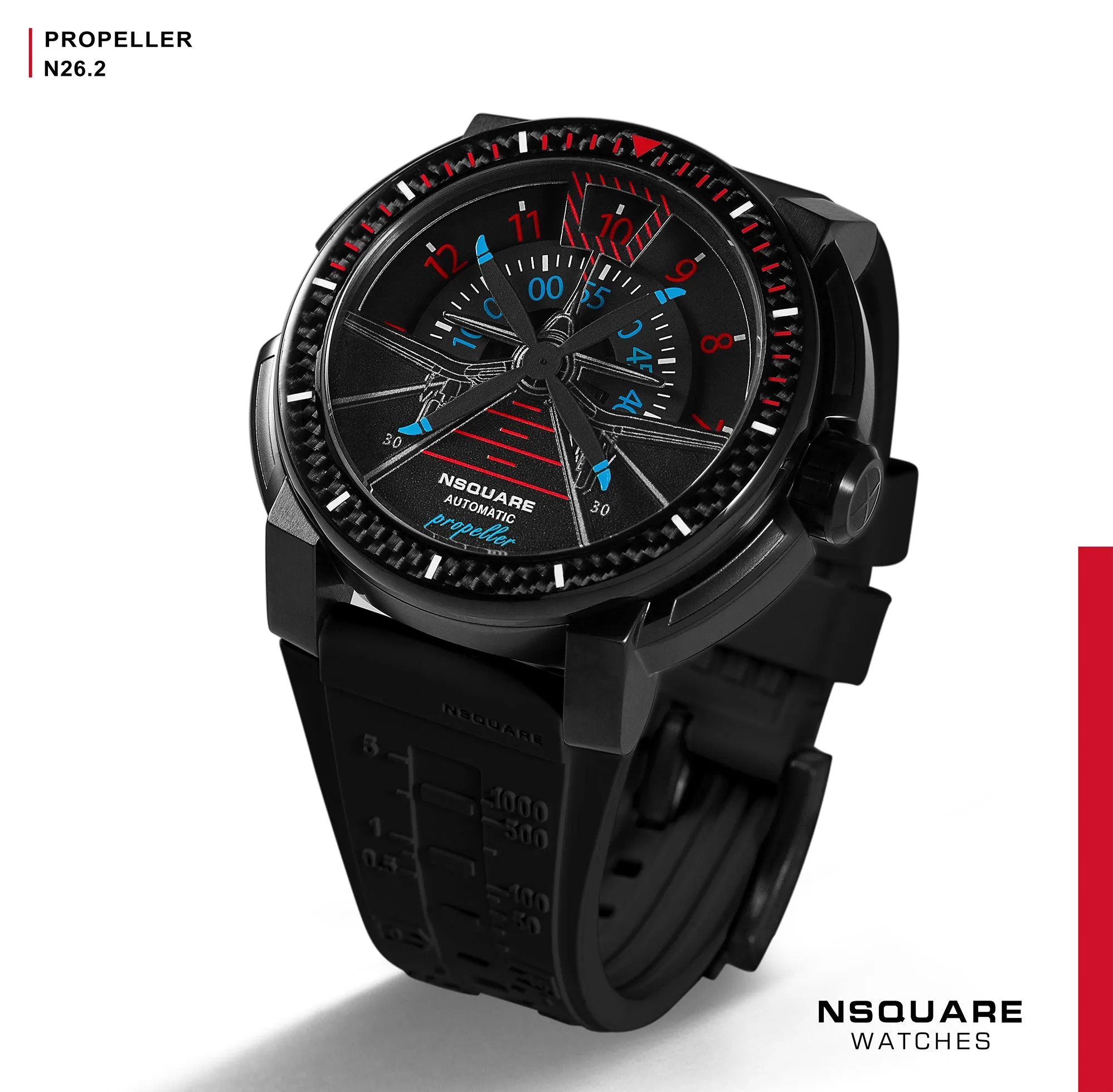 Nsquare Propeller Automatic 48mm Black