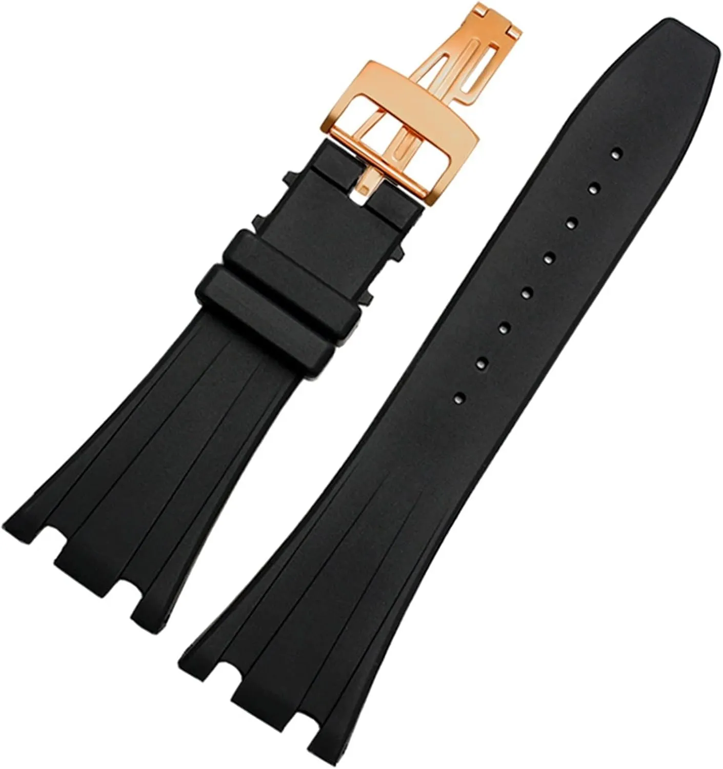 OAK Watchband Belt 40mm 42mm 28mm Black Soft Silicone Rubber Watch Strap fad Bracelet Wristband For AP ROYAL 