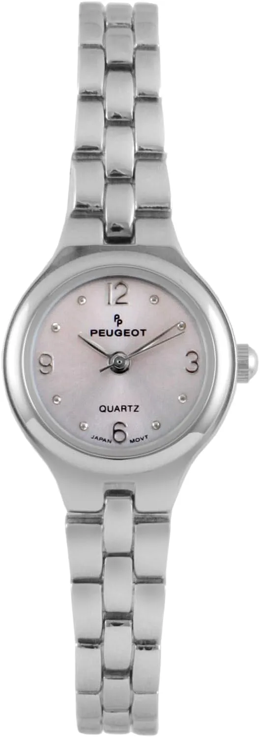 observe mania arithmetic justify foothill corn with Link Bracelet Peugeot Women's Petite Round Wrist Watch 