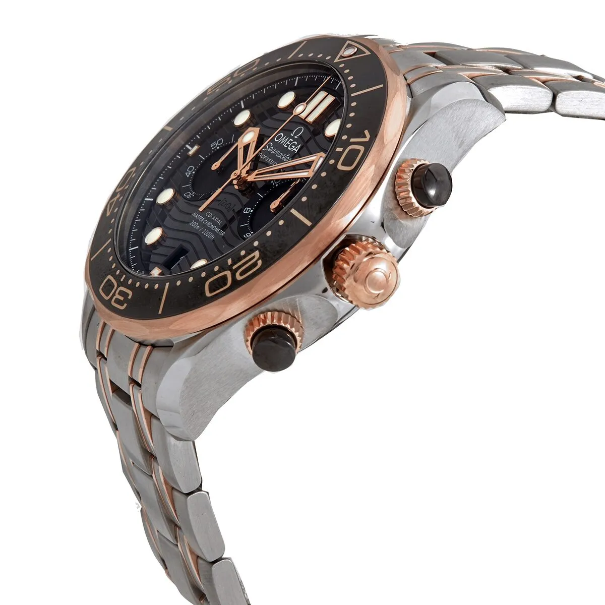 Omega Seamaster 300 Master Co-Axial Chronograph Automatic Chronometer Black Dial Men's Watch 210.20.44.51.01.001