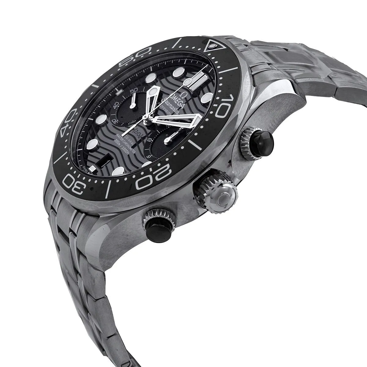 Omega Seamaster Chronograph Automatic Chronometer Black Dial Watch 210.30.44.51.01.001