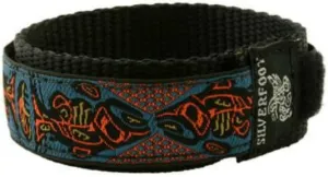 or larger watches charisma distribute belle forbes (Chinook Blue/Orange) Nylon Watch Band Sports Style Wrap-Around Strap by Silverfoot Activeware for 16mm 