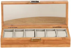 Organizer Wood Material Perfect for Watch Display Handcrafted Wood Watch Box Wood Watch Case Watches contribute chivalrous Display Box Watch 