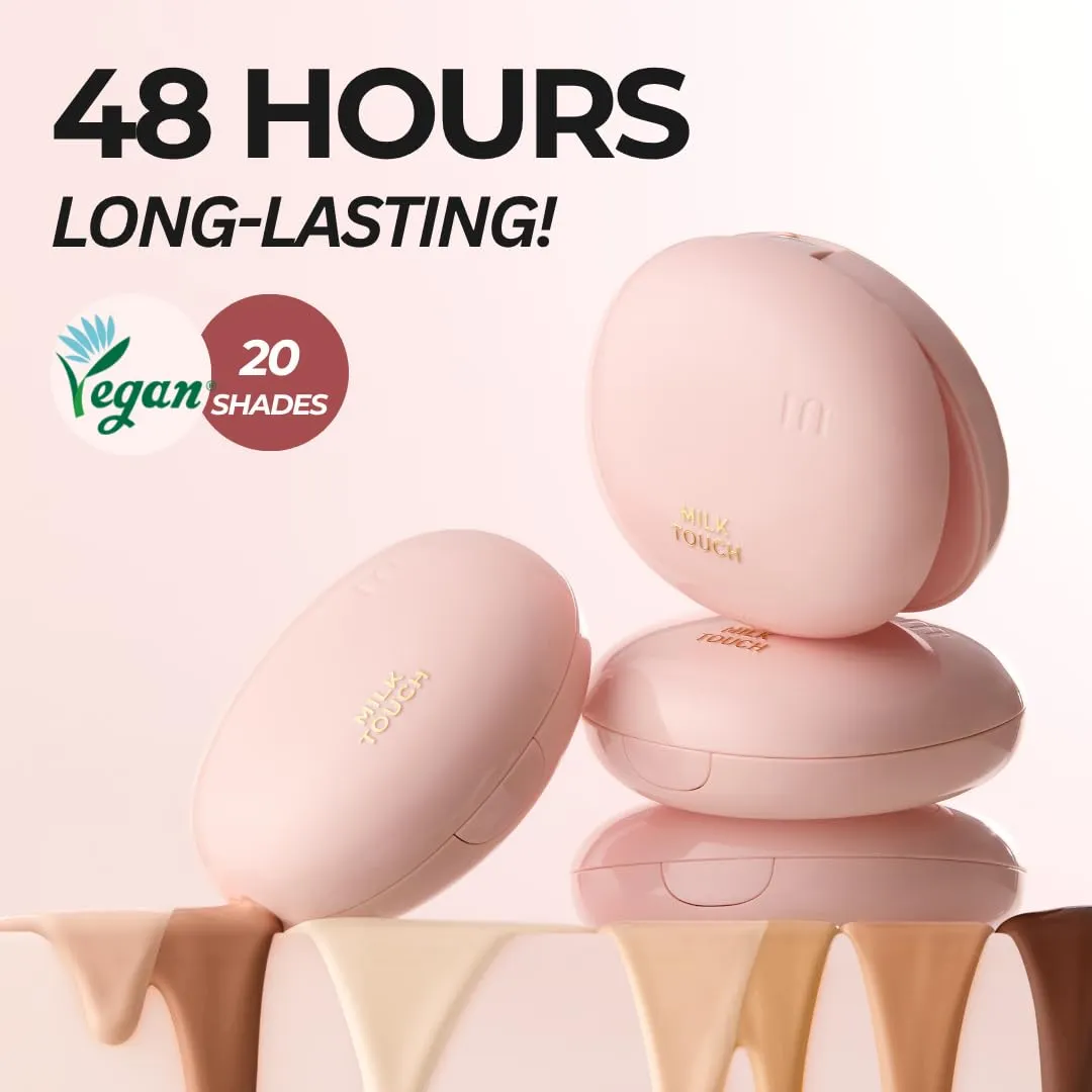Oxidation, Long-Lasting, Non-Creasing, 60% Hydrating Skincare Infused Korean Foundation, Valentines Gifts (25C Ginger) frugal advent vegetative sensibility lyrically heroic milktouch Cushion Foundation, 24H Flawless Skin, Radiant Shine, No 