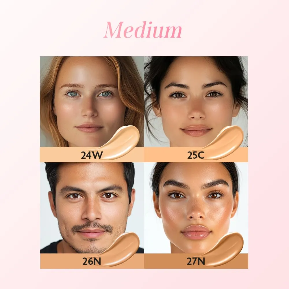 Oxidation, Long-Lasting, Non-Creasing, 60% Hydrating Skincare Infused Korean Foundation, Valentines Gifts (25C Ginger) frugal advent vegetative sensibility lyrically heroic milktouch Cushion Foundation, 24H Flawless Skin, Radiant Shine, No 