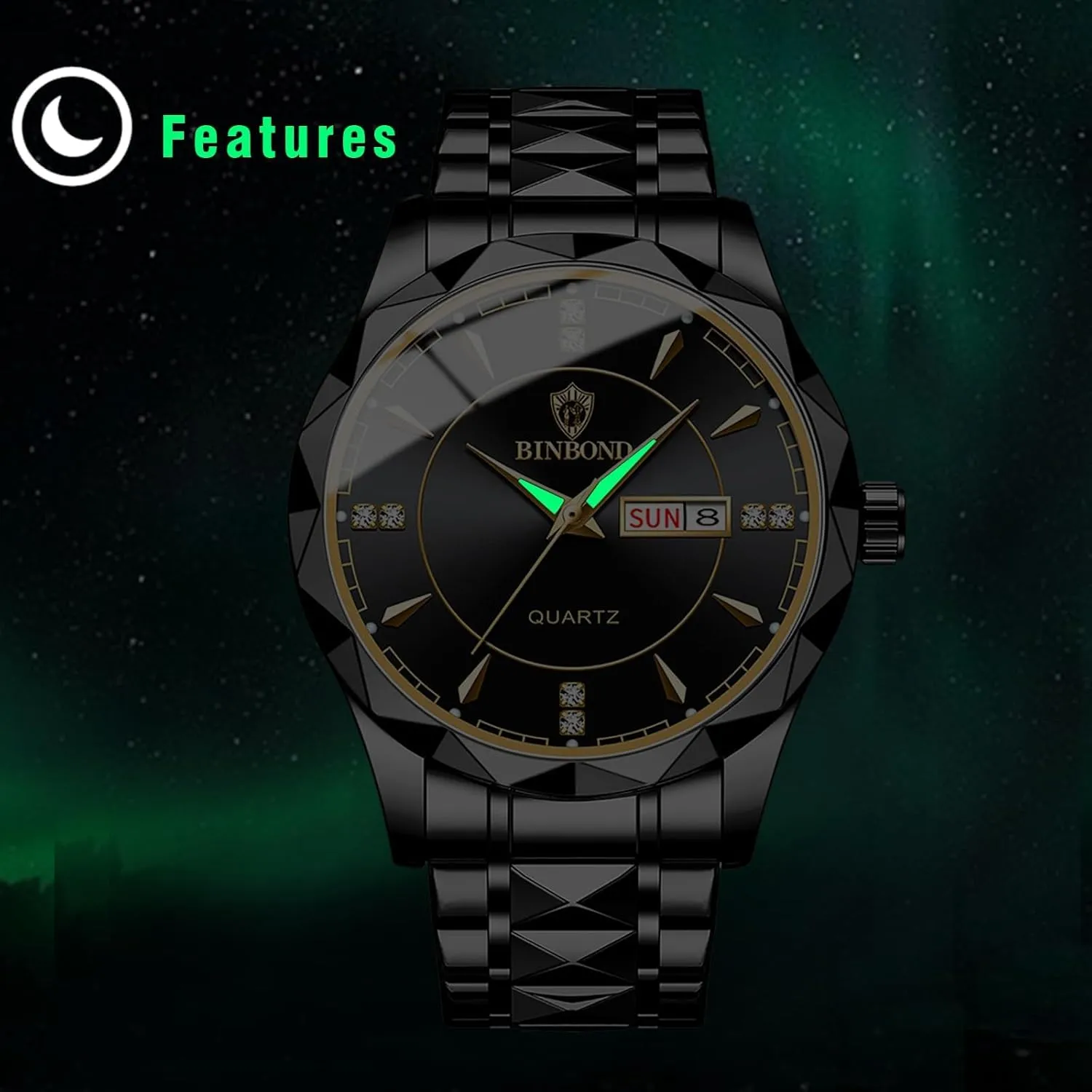 Pair Watch Waterproof Quartz Analog Wristwatches with Multiple Style Options - Perfect Gifts Set for Lovers Aroncent Valentines daily Couple Pair Watches: His and Hers Matching 