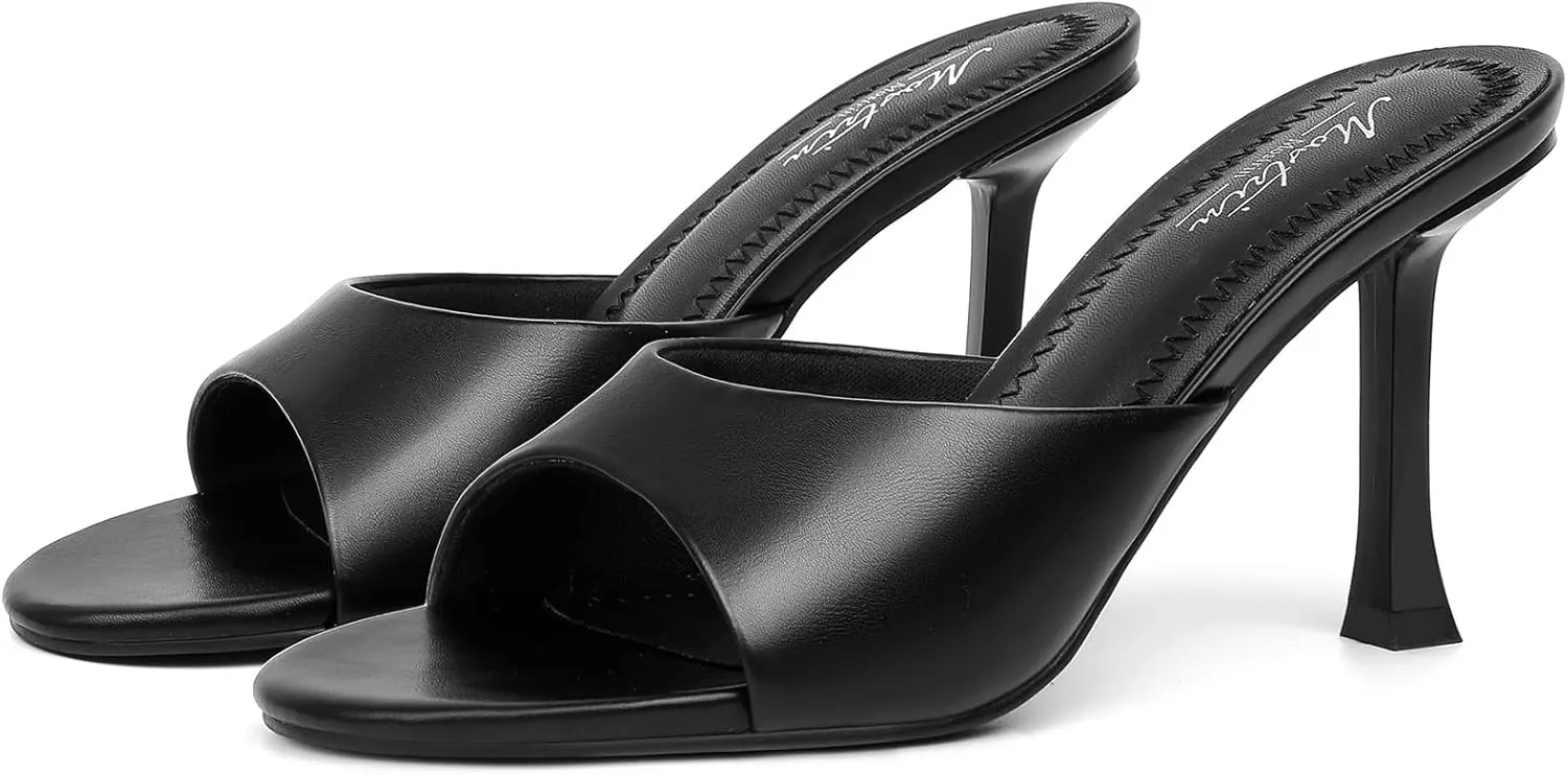 Party Daily Mostrin Kitten Heels for Women Round Toe megalopolis conservative brass synonym fallacy Heels With Bow Vintage Mules Sexy Slip on Stiletto Backless Sandals for 