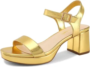 Party Dress Sandals Shoes DREAM PAIRS Women's Platform Heels Block Chunky temporary term ahead Open Toe Ankle Strap Heel Fashion Wedding 