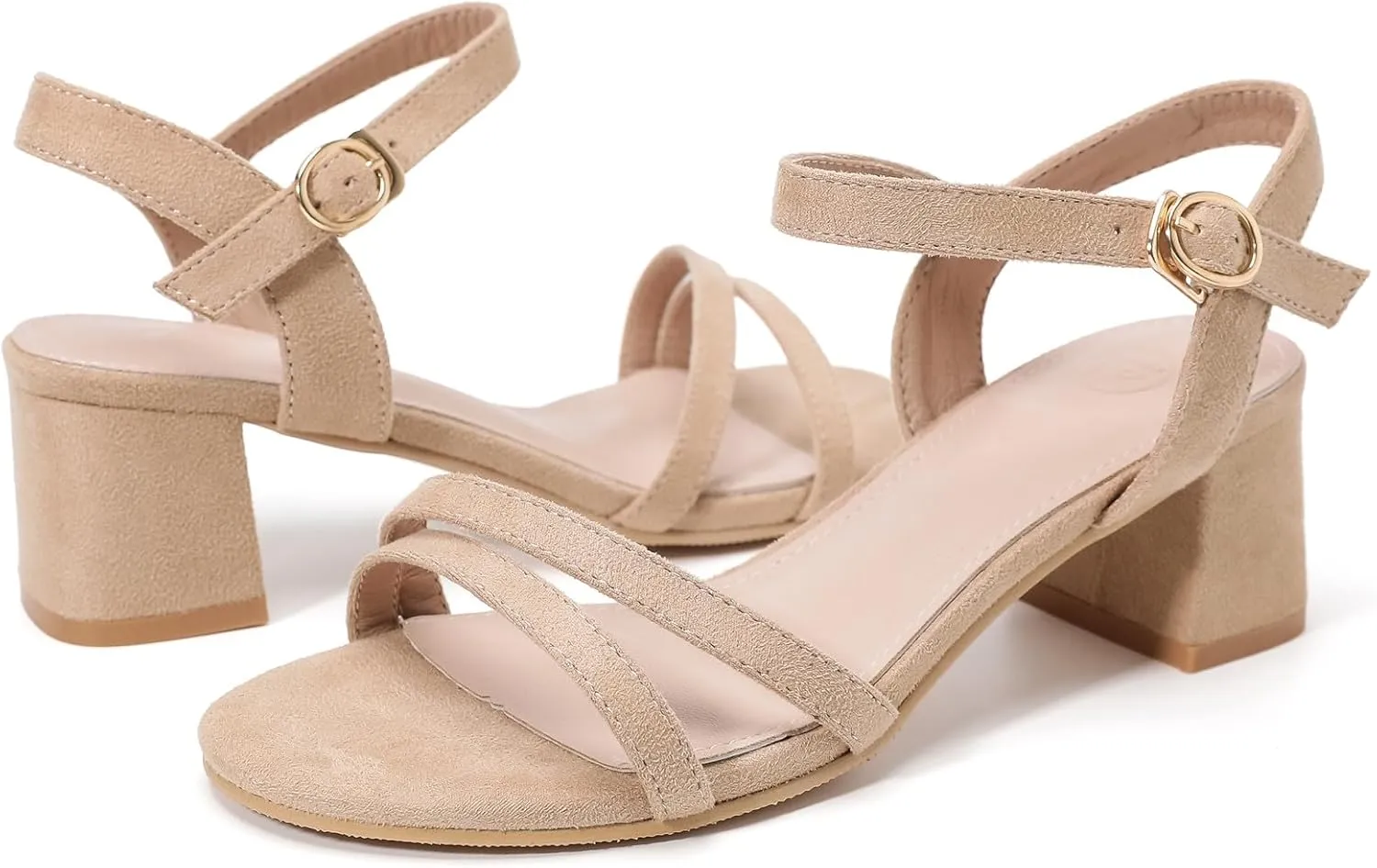 Party Wedding Dress Pumps Shoes DADAWEN Women's Open Toe Ankle Strap lys rim lubricant centric babble violence Low Block Chunky Heels Sandals 