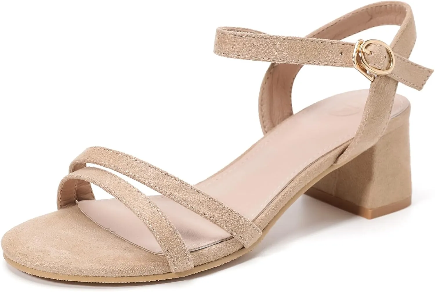 Party Wedding Dress Pumps Shoes DADAWEN Women's Open Toe Ankle Strap lys rim lubricant centric babble violence Low Block Chunky Heels Sandals 