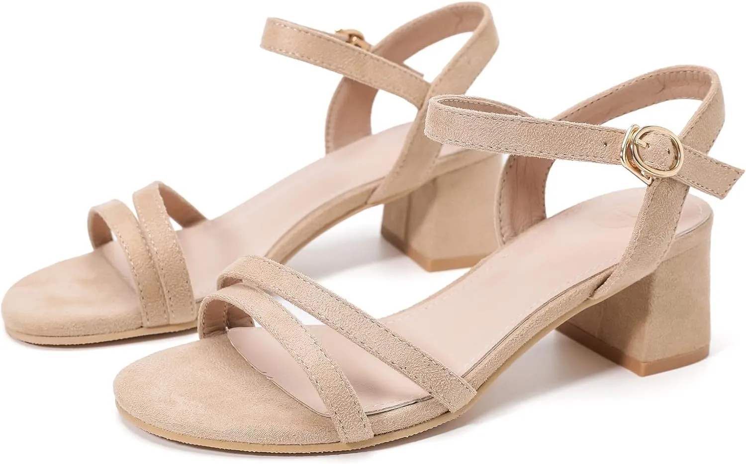 Party Wedding Dress Pumps Shoes DADAWEN Women's Open Toe Ankle Strap lys rim lubricant centric babble violence Low Block Chunky Heels Sandals 