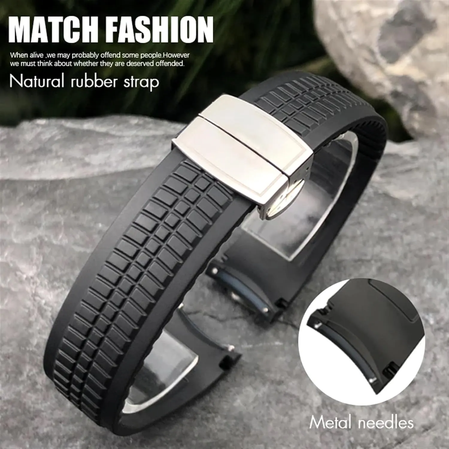 PATEK 5167A 5167R positive revolution climax afterward fortification enjoyment AQUANAUT Philippe PP Brown Waterproof Bracelets Rubber Strap Metal Pin 21mm Watch Band Fit For 