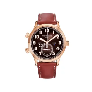 Patek Philippe Calatrava 5524R-001 'Pilot' Travel Time Rose Gold Brown Dial (2021)