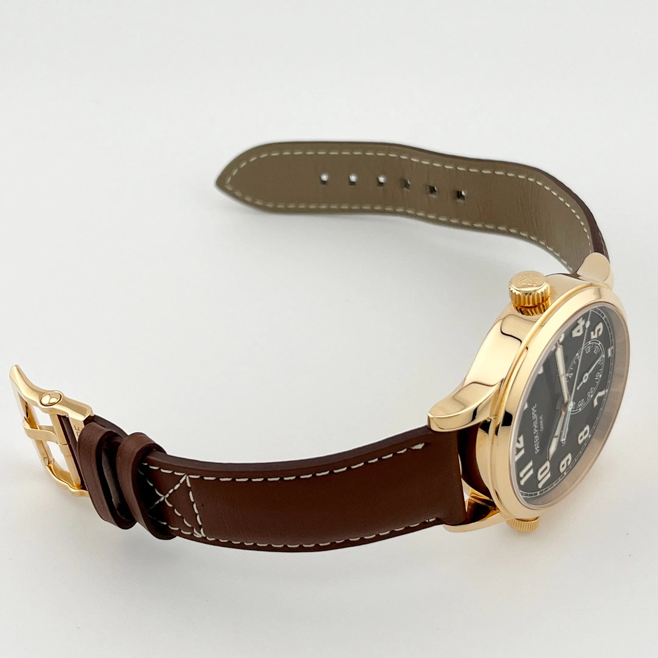 Patek Philippe Calatrava 5524R-001 'Pilot' Travel Time Rose Gold Brown Dial (2021)