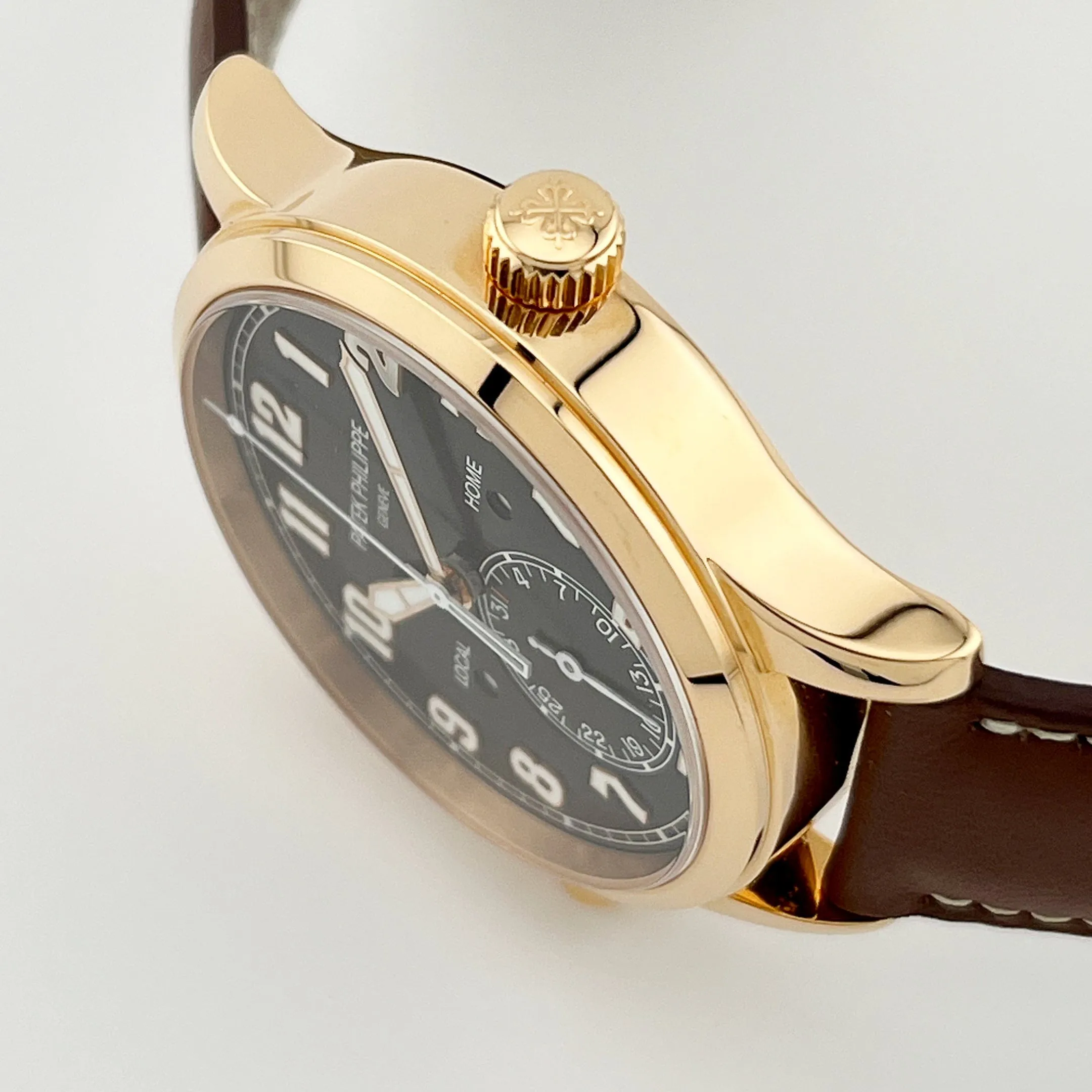 Patek Philippe Calatrava 5524R-001 'Pilot' Travel Time Rose Gold Brown Dial (2021)