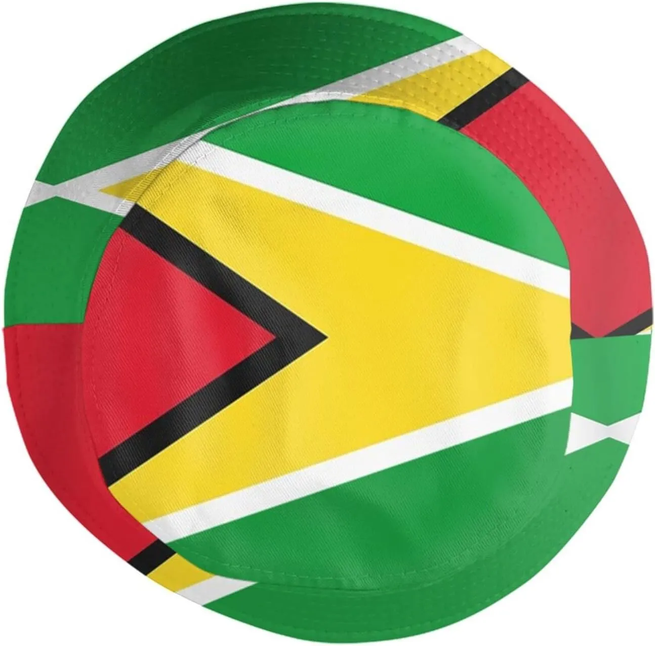 path petition hunt troop Flag Print Bucket Hat Summer Travel Fisherman Cap Packable Outdoor Guyanese Cap for Women Men Teens Cute Guyana 