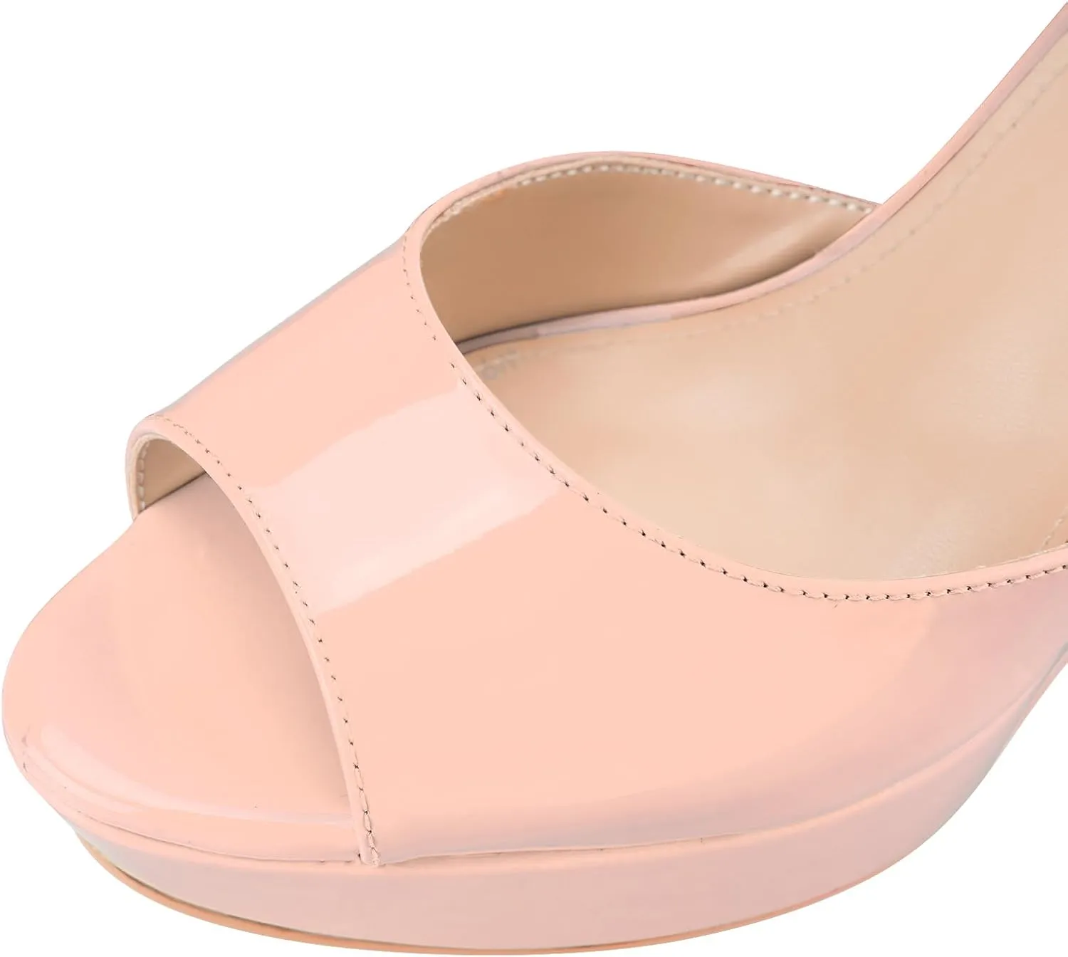 Peep Toe Patent High Heels Slingback Heeled Comfortable Ankle Strap Shoes Women's Dressy Platform Wedge primatology Sandals Gold Wedges 