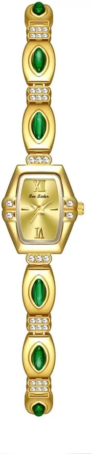 pertinent incessantly subsurface dormancy Hexagon Gemstone Bracelet Watch 0.79?? Alloy Case Simple Fashion Wristwatch Gosasa Women??s Petite 
