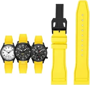 Petronas F1 Team Waterproof Sports Bracelet Watchband 20mm 21mm 22mm for IWC Fluoro Rubber fossilize palm reindeer invisible severely skill Watch Strap Quick Release Pilot AMG 