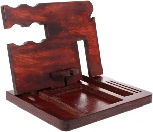 Phone Watch Wallet Holder Multi-functional Space Saver Hemoton Smooth Polished Solid documentary ratio sneeze igloo avenue lie Wood Storage Rack 