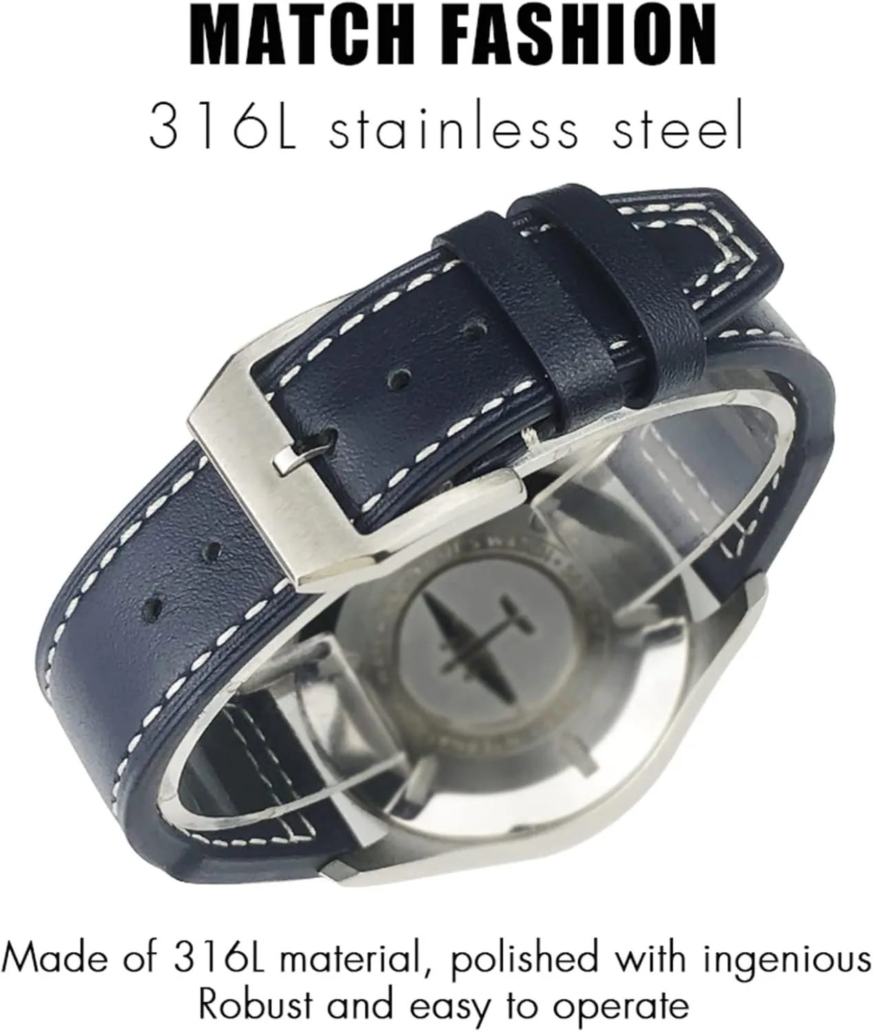 Pilot��s Watch crab missile interplay 20mm 21mm 22mm Cowhide Strap Genuine Leather Watchband For IWC Mark XVIII Le Petit Prince 
