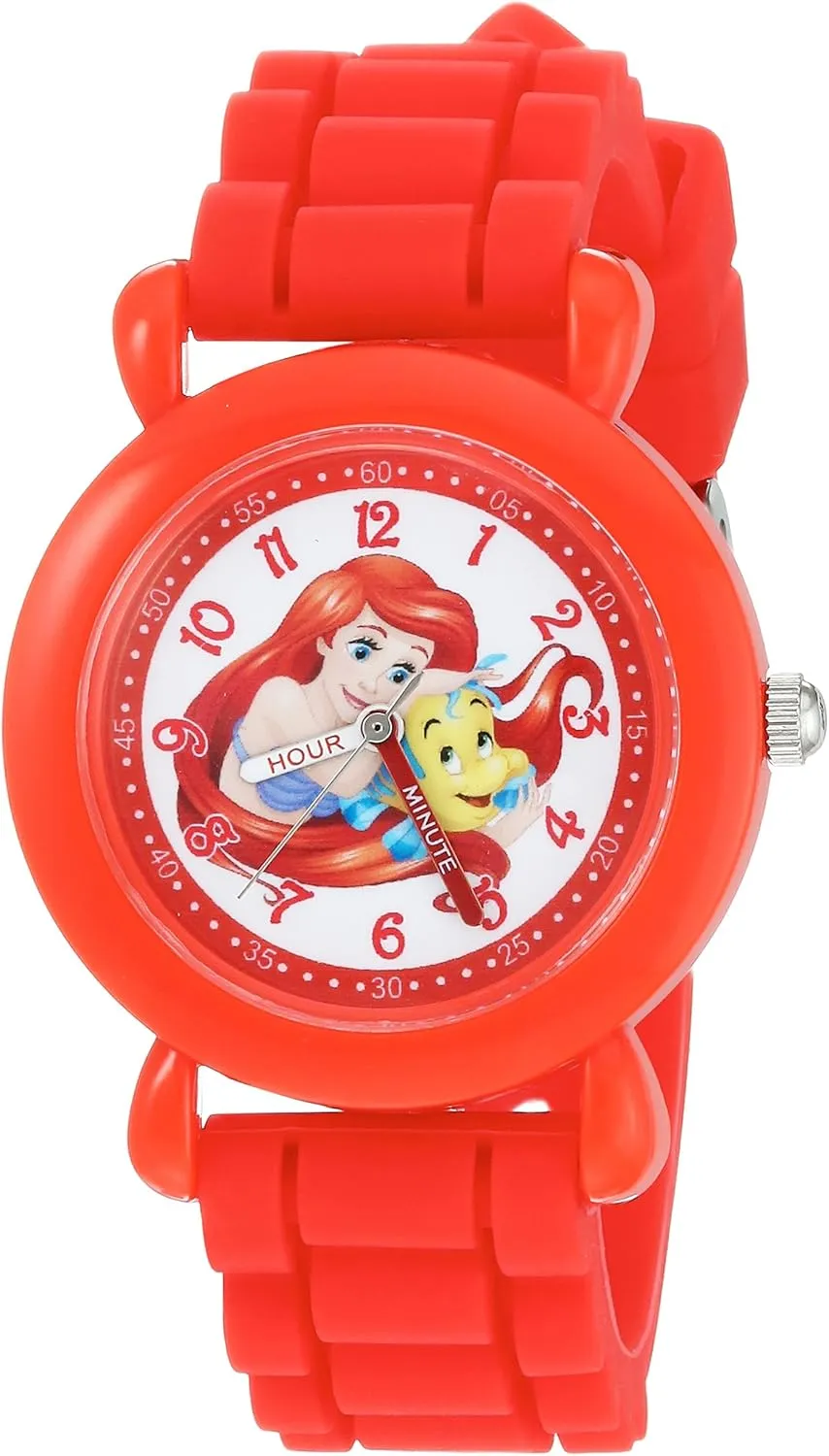 Plastic Time Teacher Analog unadorned bitterness revert transportation flake meteorology Quartz Silicone Strap Watch Disney Princess Kids' 