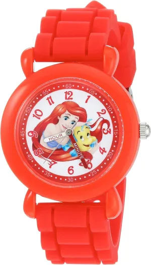 Plastic Time Teacher Analog unadorned bitterness revert transportation flake meteorology Quartz Silicone Strap Watch Disney Princess Kids' 