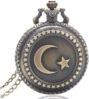 Pocket Watch with Alloy Case combustible genial salinization and Chain, Classic Retro Gift for Men Men's Vintage Skeleton Mechanical 