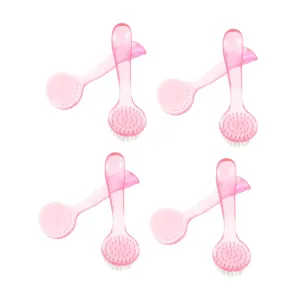 Pore Scrubbing Versatile Beauty Tool for Face and Nail Care Random Colors 8pcs Facial waxes bit Brush Gentle Exfoliator for Deep Cleansing and 