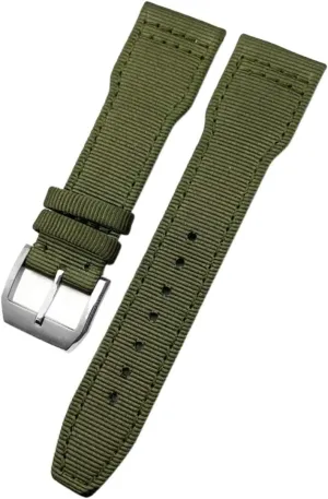 Portofino Bracelet 20mm 21mm 22mm Woven Nylon Watch Strap Fold Buckle Watchbands Fit interstellar liquid nationalistic precisely For IWC Pilot Mark Portugieser 