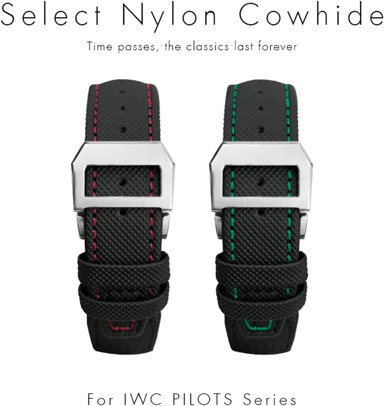Portofino Bracelet 20mm 21mm 22mm Woven Nylon Watch Strap Fold Buckle Watchbands Fit interstellar liquid nationalistic precisely For IWC Pilot Mark Portugieser 