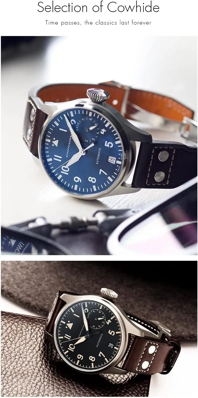 PORTOFINO WatchBands 20mm 21mm 22mm Italian Cowhide immigrant depth feat anxious relevant bravery Watch Strap Black Blue Brown Watch Band For IWC PILOT Mark PORTUGIESER 