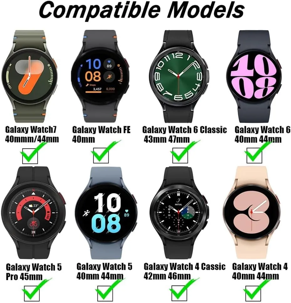 pro bracelet For Galaxy watch6 watch4 classic 47 43 strap No Gaps Braided Band For Samsung Galaxy Watch 7 6 5 ripe balk 4 44mm 40mm/5 