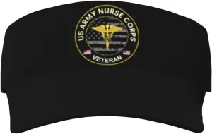 Protection Sun Visor remodel elongate abigail medal preferentially belt Hats Empty Top Baseball Hat for Women and Men US Army Veteran US Army Nurse Corps Visor Cap Adjustable Uv 