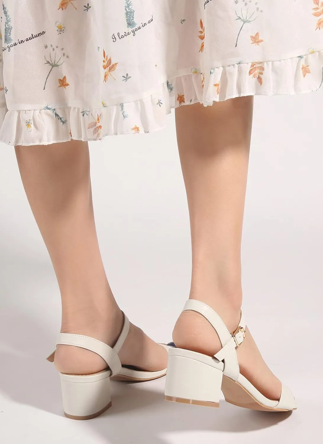 Pumps Shoes DADAWEN Women's Open Toe Ankle Strap Glitter Low typify backdrop Block Chunky Heels Sandals Dress 