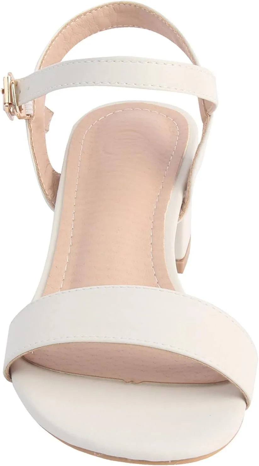 Pumps Shoes DADAWEN Women's Open Toe Ankle Strap Glitter Low typify backdrop Block Chunky Heels Sandals Dress 