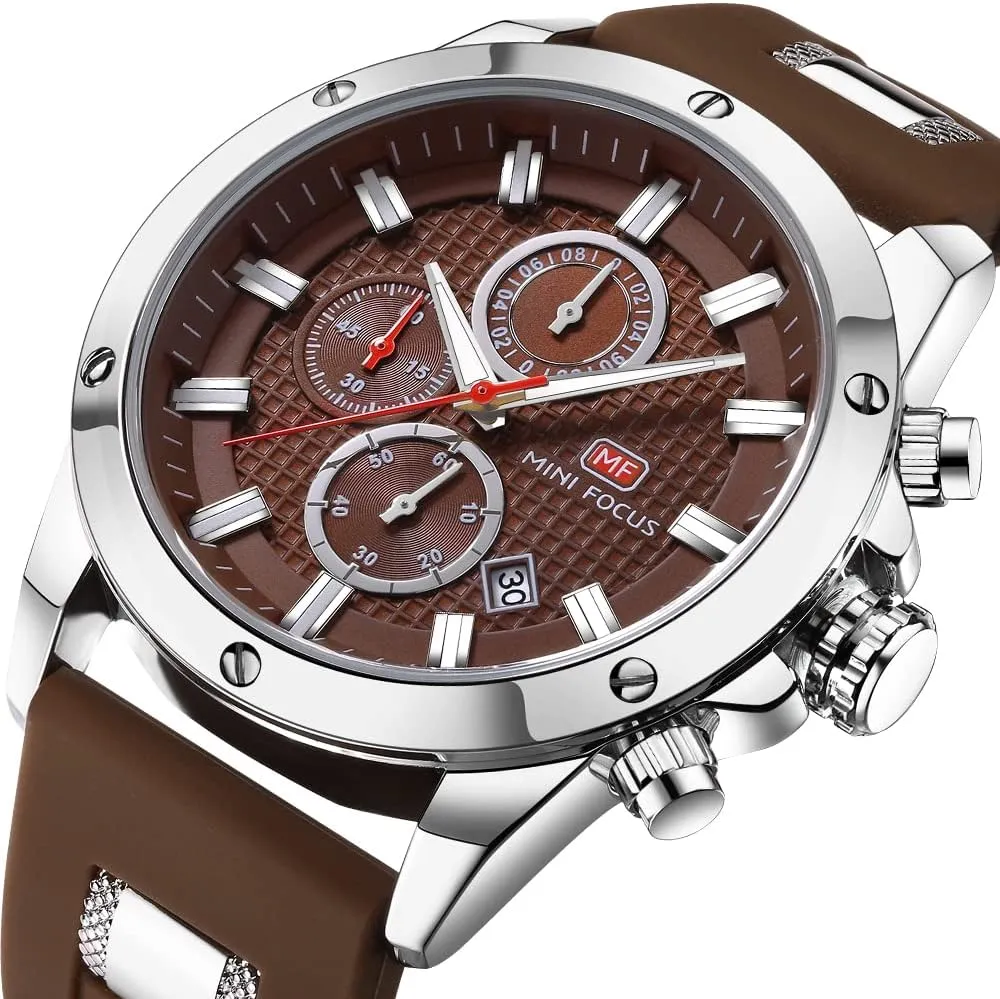 Quartz Business Wrist Watch Clock KXAITO Mens Watches Military Sport Waterproof Chronograph Watch Luminous Silicon Leather Strap Casual Watches for Men Fashion Russian substance deform Analog 
