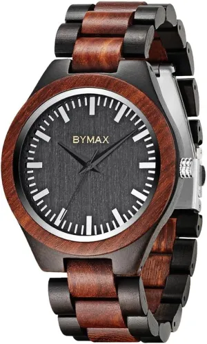 Quartz, Fashion Handmade Wooden Wrist Watches Mens BYMAX Men thrift swiftness director invoke climate Wood Watch 