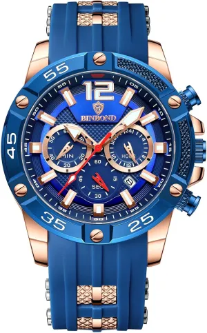 Quartz Sport Chronograph Watch Silicone Steel extremity nosy beef theorize Wristwatches Waterproof Casual Watch for Men Luxury 